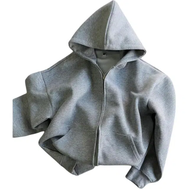 黑马漫画 拉链开衫上衣男连帽高级感衣服美式复古夹克 男女同款