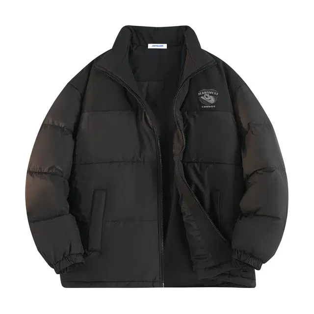 JEANSWEST Patchwork Puffer Jacket