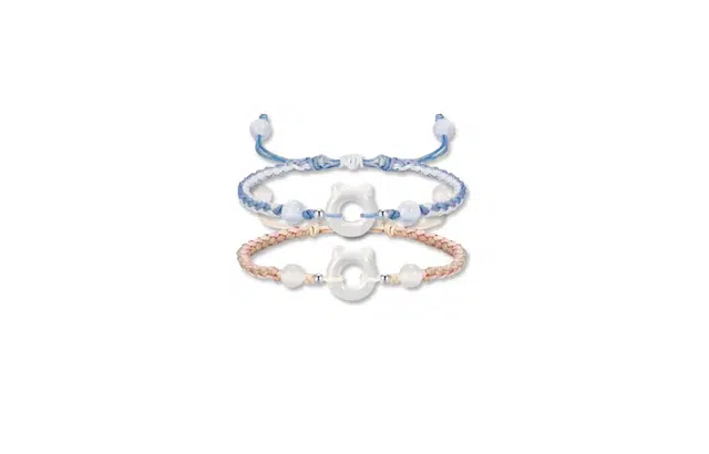 尚银福 新中式复古国潮可爱萌趣小猫手饰平安扣 小众设计国风时尚简约通勤百搭手饰 织物 手绳 男女同款情侣款