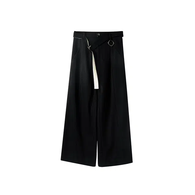 幻象者 冬季 厚款羊毛阔腿长裤 男女同款