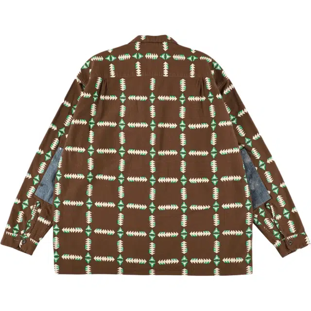 bowwow FW25 NAVAJO PRINT FLANNEL SHIRT AGED