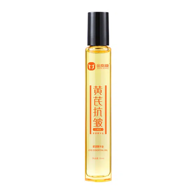 金泰康黄芪抗皱眼部精华油淡化细纹紧致初衰老滚珠眼油眼霜改善眼周纹路 滋润