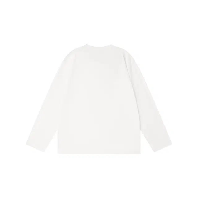 Cotton Aesthetic Letter Print Long Sleeve Tee