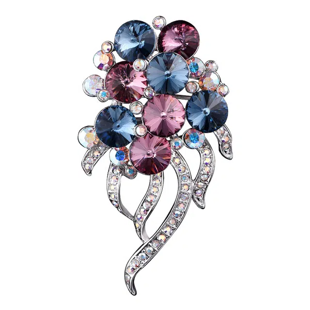 兰盈 花簇 合金 胸针 女款