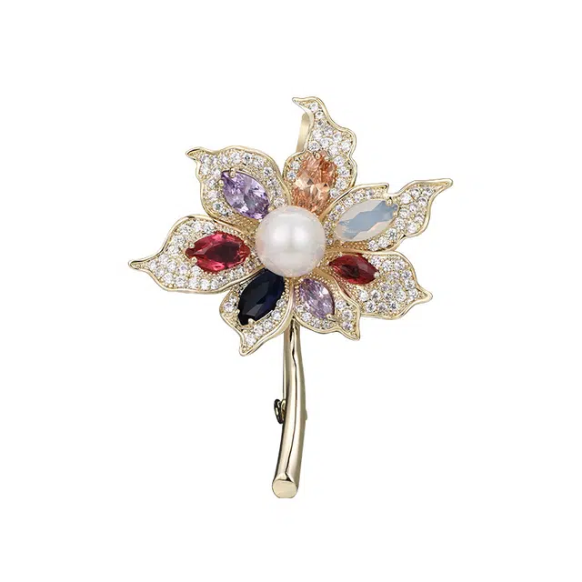 兰盈 胸花轻奢小众 人造水晶 胸针 女款