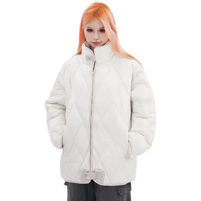 丝絮丝绸 冬季韩系高级感宽松舒适百搭外套棉服 男女同款