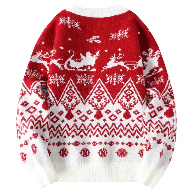 吾皇猫 慵懒风美式高街复古氛围感基础款简约百搭秋冬款舒适透气学院风时尚冬季长袖圆领套头针织保暖内搭打底衫休闲毛衣 男女同款