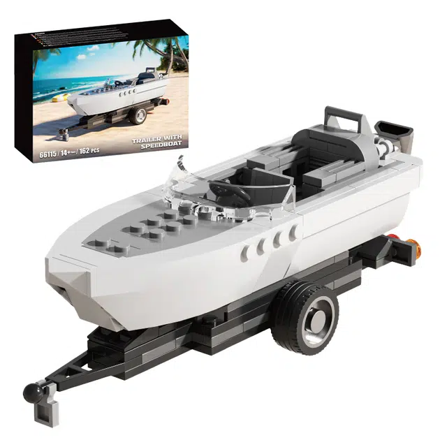 TRAILER WITH SPEEDBOAT 162pcs YMXJM66115