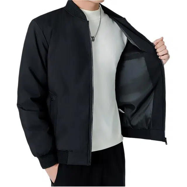 太子龍 美式时尚宽松百搭行政轻薄保暖御寒棒球领问题棉服 男款