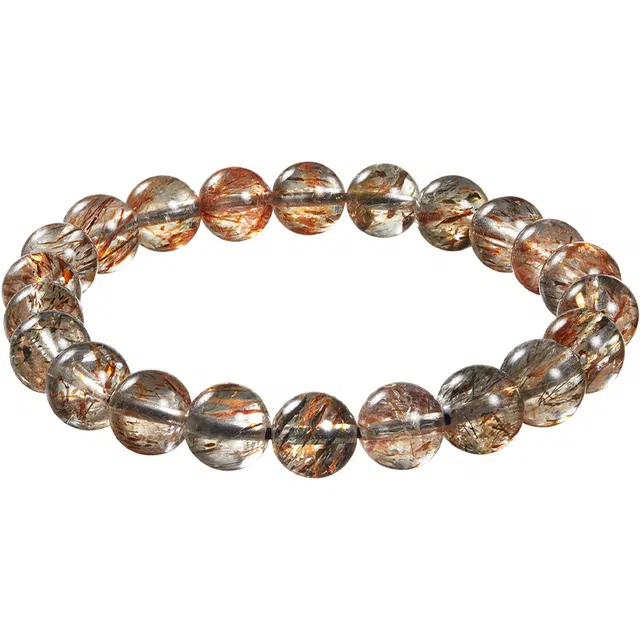 老庙 大地能量  沉稳之选  安定心神  沉稳力量 沉静时光  大气天然 茶晶 水晶手串 女款