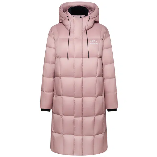 雅鹿 极寒户外耐磨防钻绒蓄热保暖防风抑菌长款宽松纯色简约舒适通勤休闲外套羽绒服 男女同款