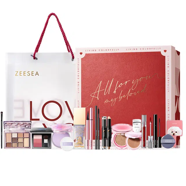 滋色 焕彩全妆彩妆套装 易上色自然持久气色提亮肤色 十三件套精致全妆礼盒