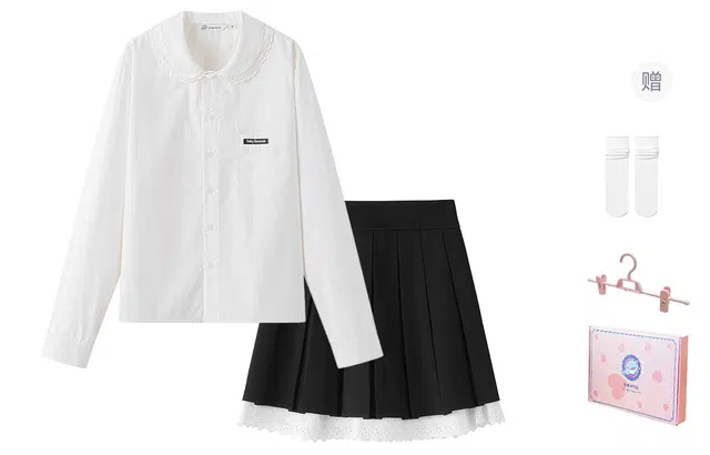 东鲸岁时记 时尚舒适休闲百搭长袖裙装套装 女款