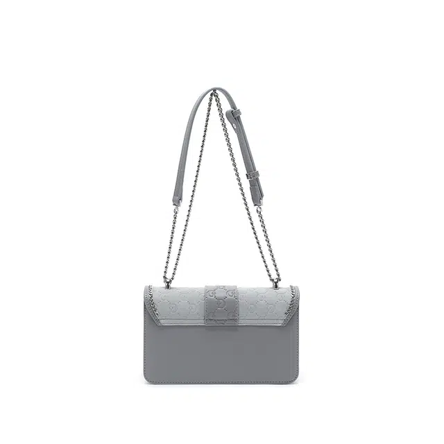SEPTWOLVES PU Shoulder Bag Gray