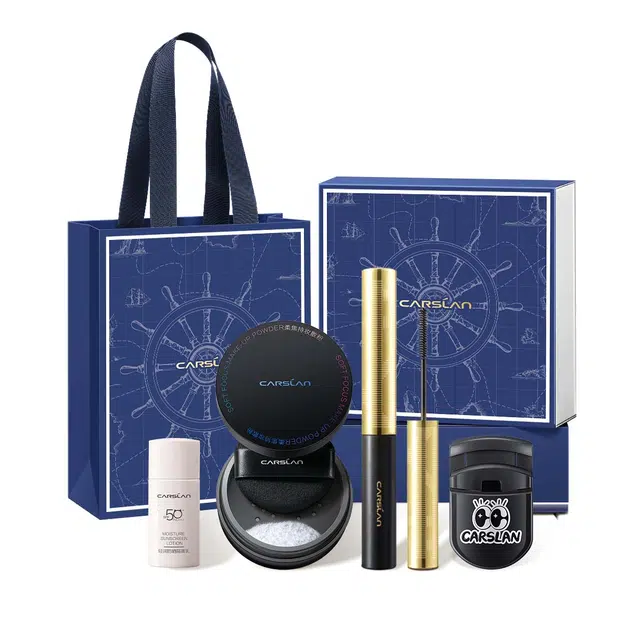 卡姿兰 自由航线礼盒彩妆礼盒散粉粉饼睫毛膏 控油自然无瑕持久不脱妆均匀肤色修饰肤色定妆