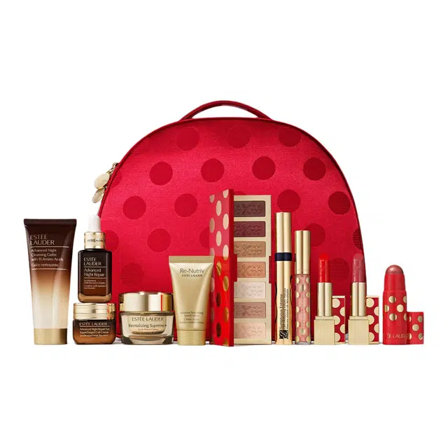 雅诗兰黛 魅力眼影盘唇膏彩妆套装 舒缓,保湿 十二件套