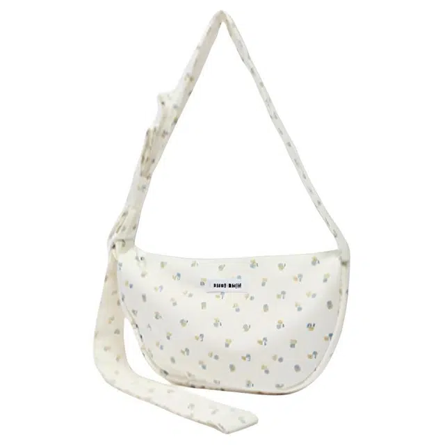 三福 甜心少女韩系蝴蝶结 织物 斜挎单肩包 中号 女款 多色