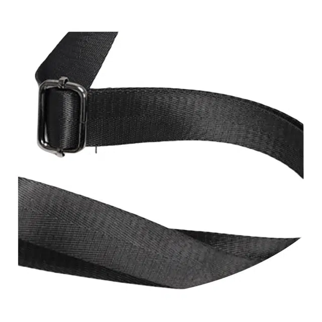 木林森 时尚简约翻盖插扣真皮编织防水耐磨潮流百搭 涤纶 单肩斜挎包 男款 编制黑