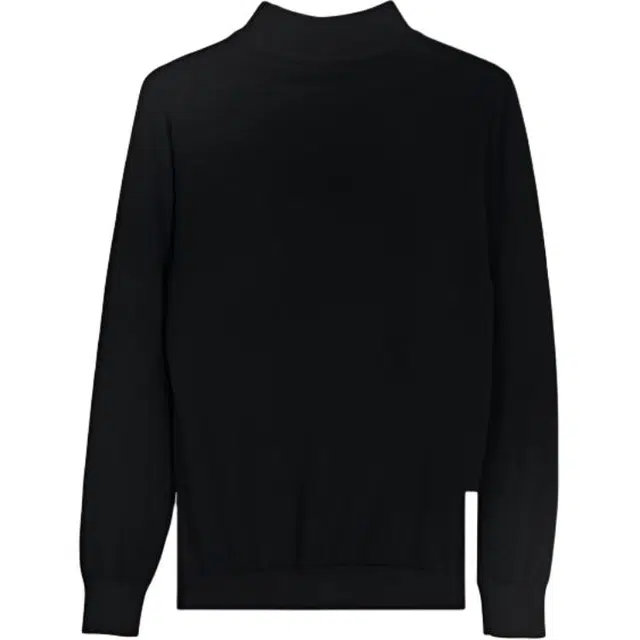 唔刃 美式复古纯棉柔感无压修身半高领打底衫内搭长袖  轮廓风 盐系减龄随性质感穿搭针织衫 男款