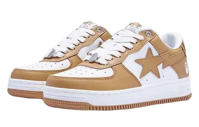 A BATHING APE STA White Brown