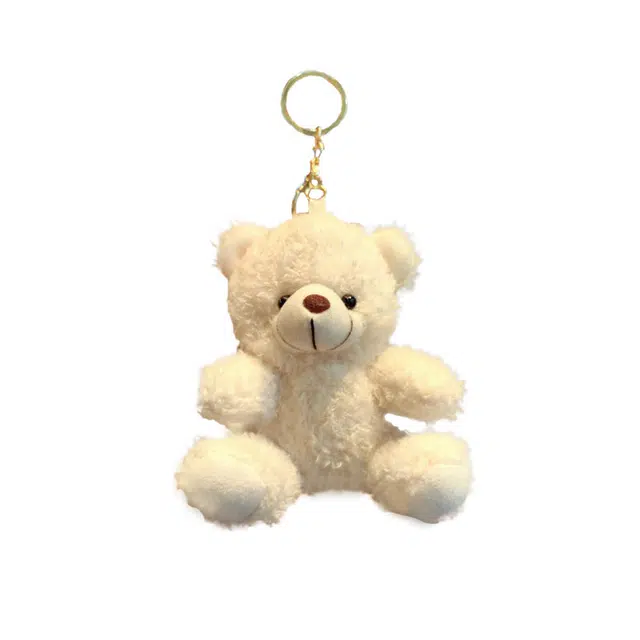 祎步康 网红卡通小熊可爱包包玩偶饰品 毛绒 钥匙扣 男女同款情侣款