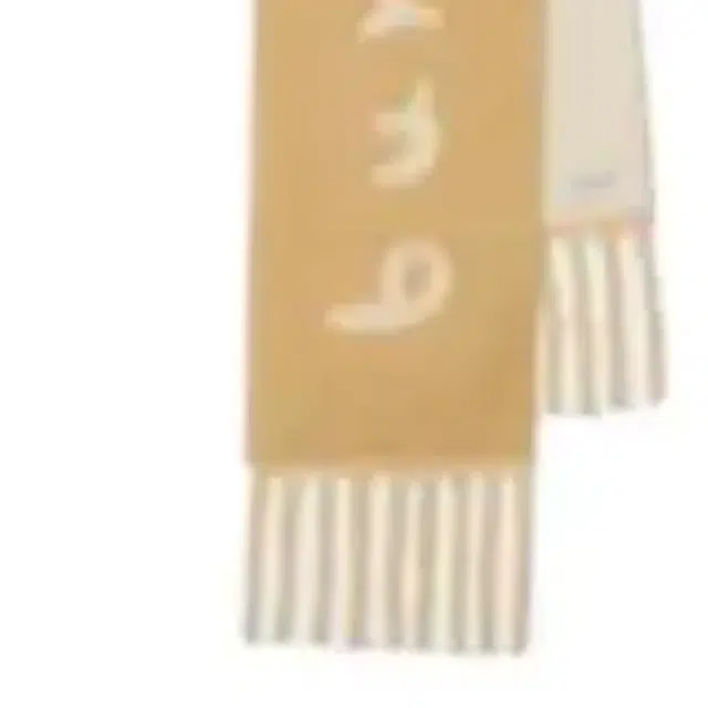 Burberry Logo Alpaca Wool Scarf Sand