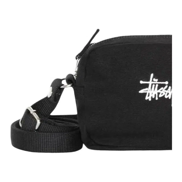 Stussy Canvas Shoulder Bag Black
