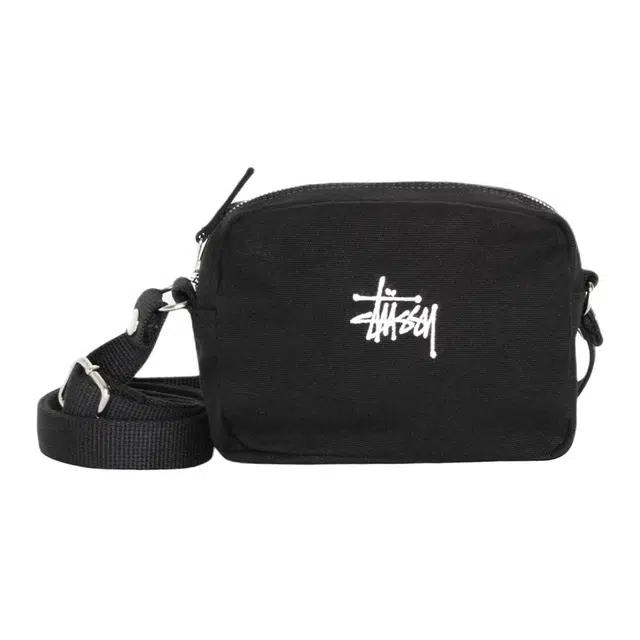 Stussy Canvas Shoulder Bag Black