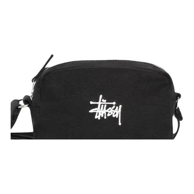 Stussy Canvas Shoulder Bag Black