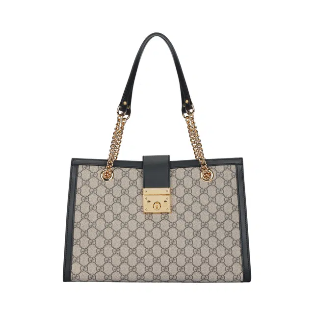 GUCCI Padlock Logo Tote
