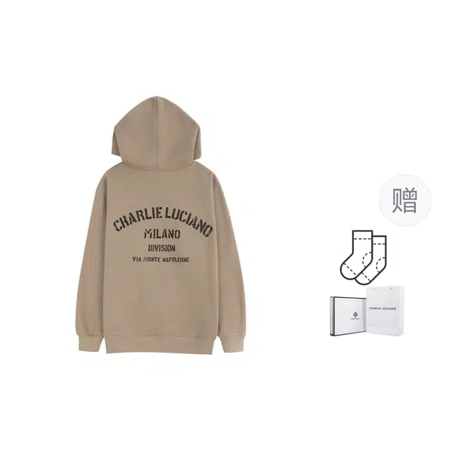 Charlie Luciano Hoodie Khaki