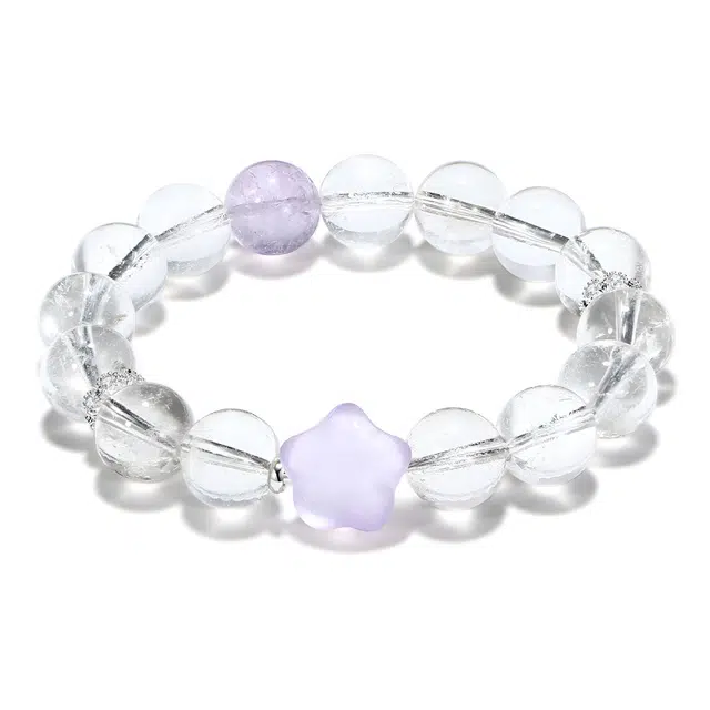 【普陀山官方已过香】 普陀山文创 前程似锦新中式九紫离火运福星耀吉净化心灵能量磁场转运串珠#好运 白水晶 手串 男女同款情侣款