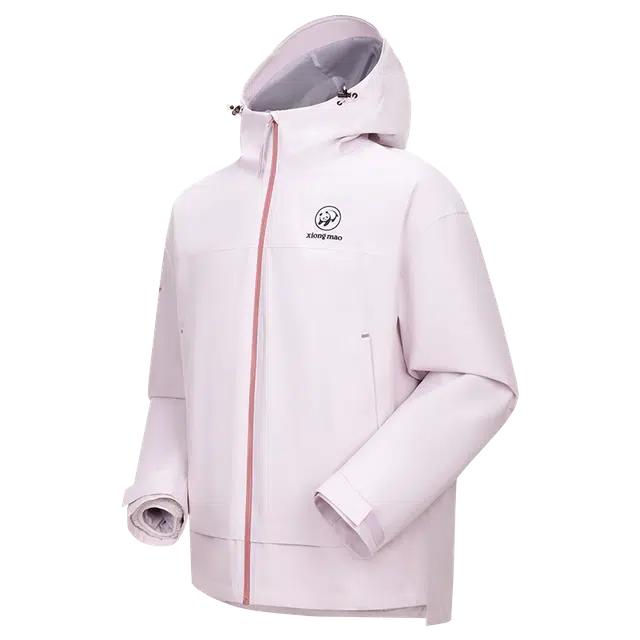 熊猫  自在玩系列 徒步登山压胶珊瑚绒内胆防风耐磨三合一   户外远足冲锋衣 男女同款