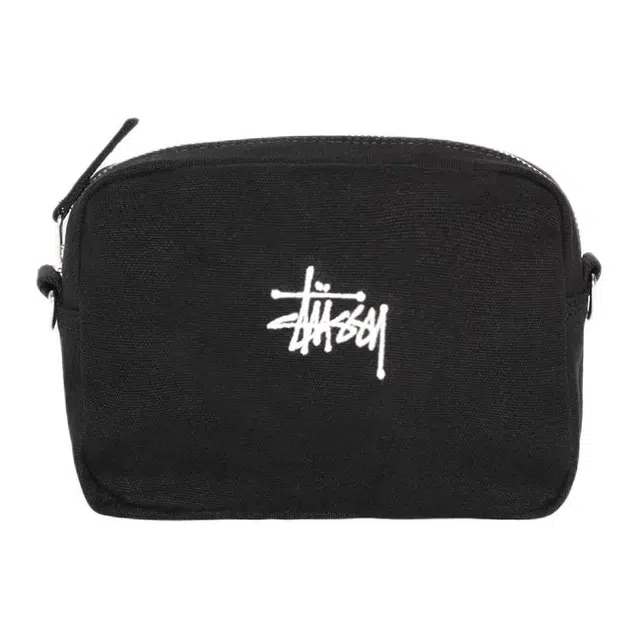 Stussy Canvas Shoulder Bag Black