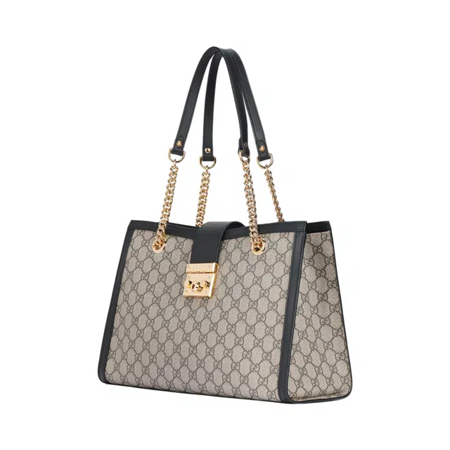 GUCCI Padlock Logo Tote