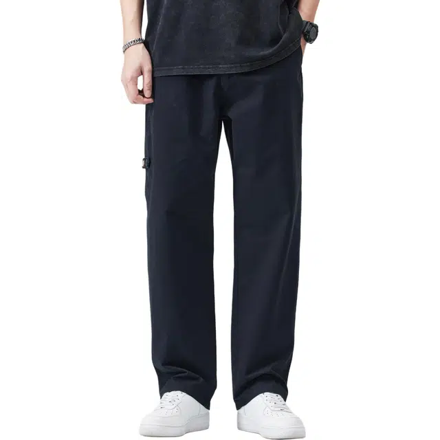 希越 时尚舒适百搭宽松直筒休闲裤 男款