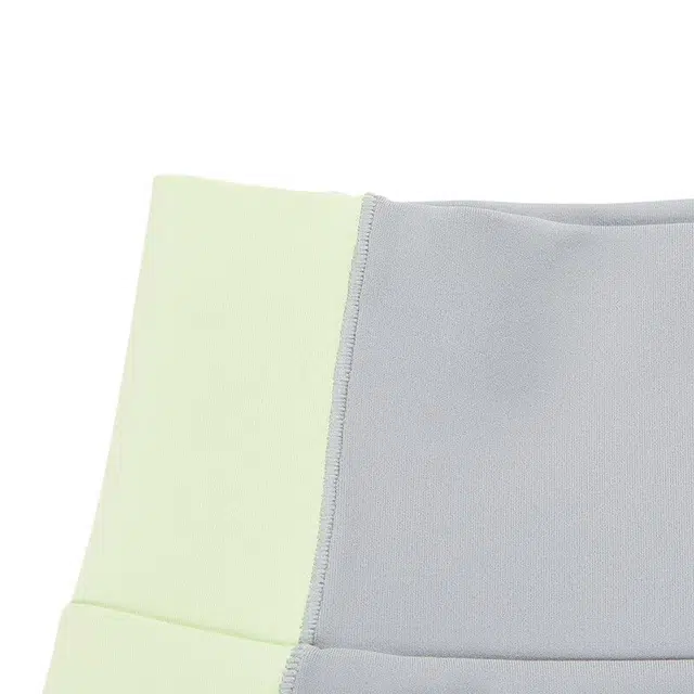 青少年款 安踏儿童 拼接高腰紧身打底裤 山坳灰