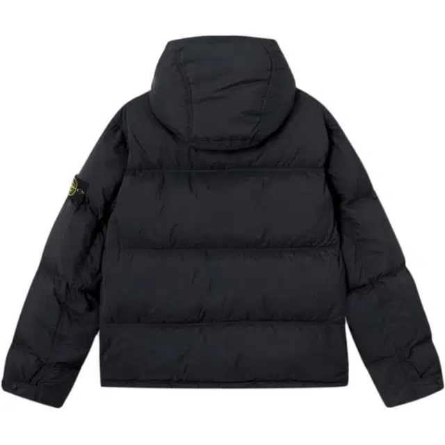 Stone Island Logo Embroidered Down Jacket