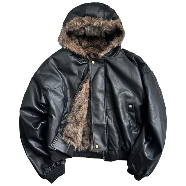 AULDEY Vintage Reversible PU Leather Jacket