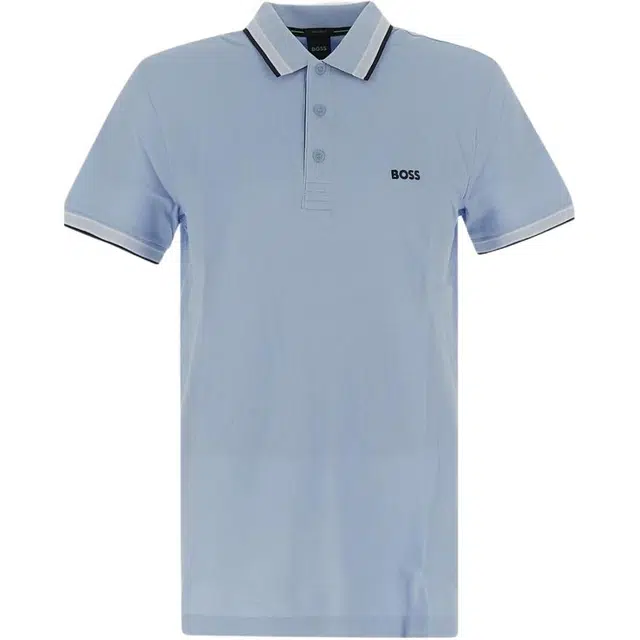 HUGO BOSS Polo Van Biologische Katoen Met Contrasterende Logodetails LogoPolo