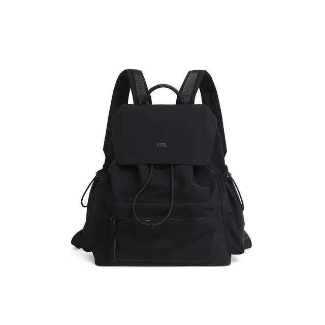 妙迪 时尚潮流百搭 织物 双肩包 常规 男女同款情侣款 椰青灰