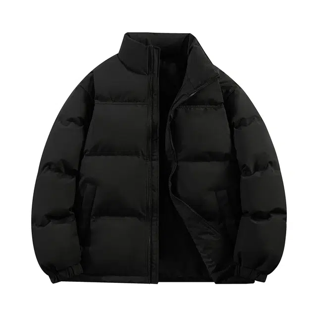 鸭鸭 美式幻影渐变新年战袍加厚保暖鸭绒休闲宽松立领短款无帽暗黑外套羽绒服 男女同款
