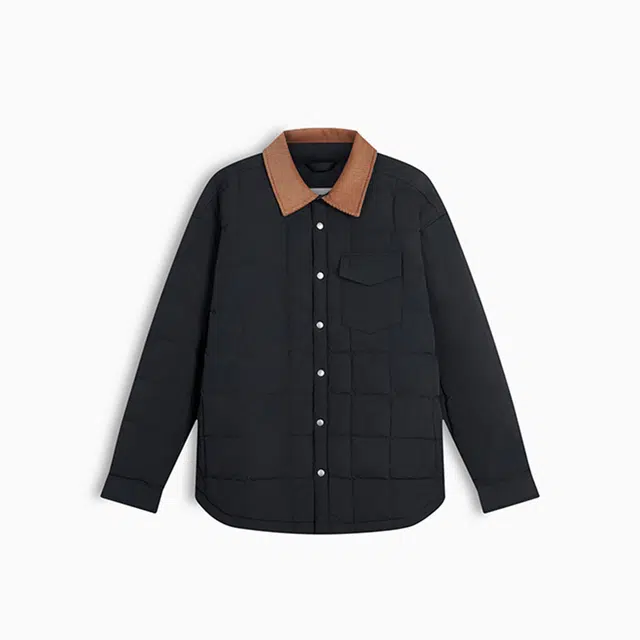 Calvin Klein Colorblock Corduroy Down Jacket