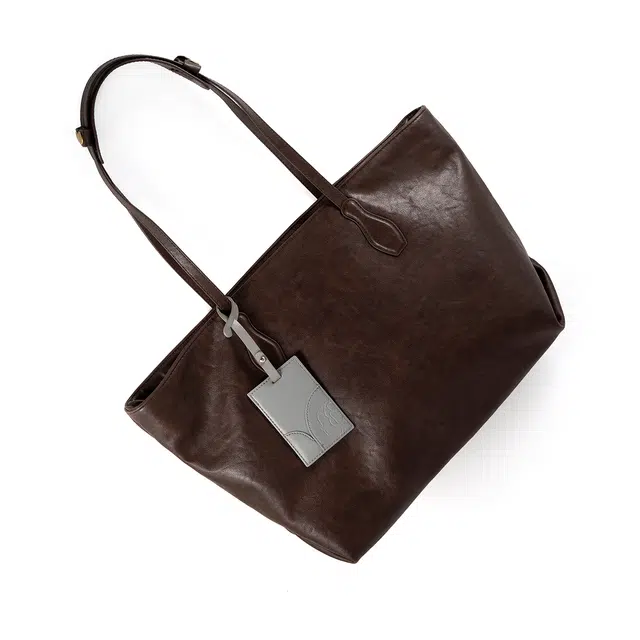 维尼奥 小众托特包高级感通勤时尚简约 合成革 单肩包 常规 女款 咖色