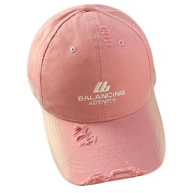 艾佳微 美式复古户外防晒遮阳帽大头围字母多色可选 棉 鸭舌帽 男女同款情侣款