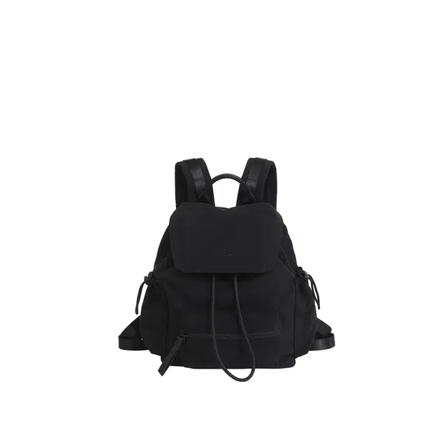 妙迪 时尚潮流百搭 织物 双肩包 常规 男女同款情侣款 椰青灰