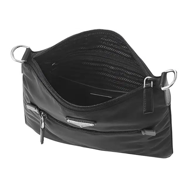 Prada Nylon Crossbody Bag Black