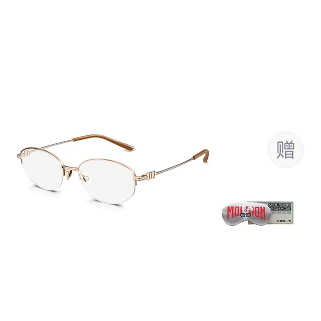 MOLSION Old Money Half Frame Titanium Optical Glasses