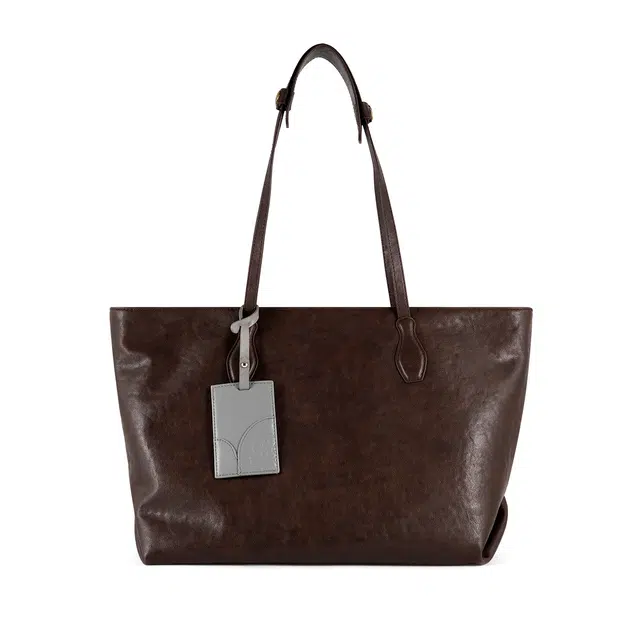 维尼奥 小众托特包高级感通勤时尚简约 合成革 单肩包 常规 女款 咖色