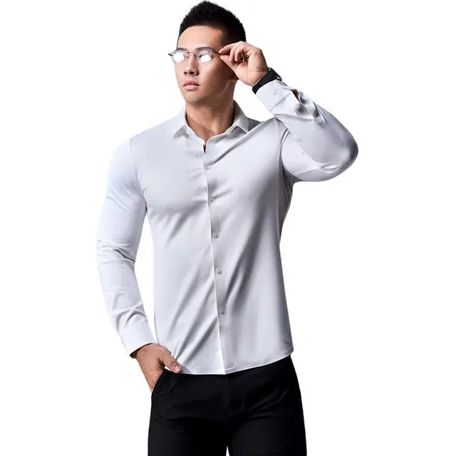 墨立方 丝滑质感改良的版型垂感衬衫 男款